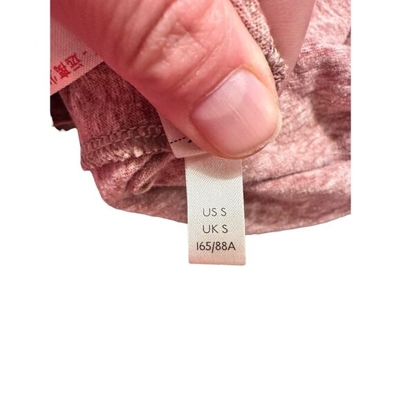 Free People Beach Heathered Dusty Pink Asymmetrical Tunic Cover Up Size Small - Picture 4 of 7